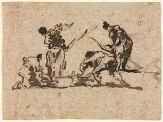 Agriculteurs et pêcheurs au travail, 18e siècle