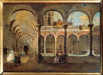 Italie, Venise, Le Cloître des Frères