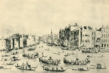 Régate sur le Grand Canal, Venise, milieu-fin du 18e siècle, 1943