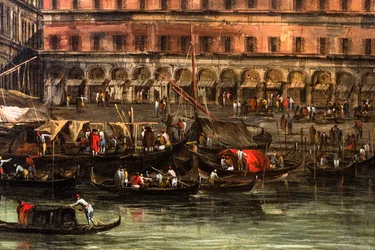 Pont du Rialto, détail, après 1754 (huile sur toile)