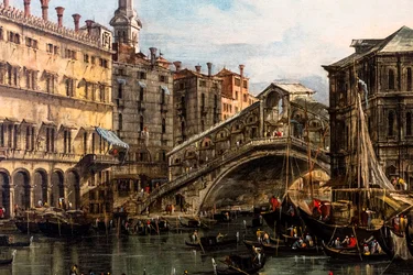 Pont du Rialto, détail, après 1754 (huile sur toile)