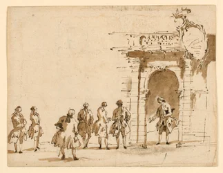 Croquis pour une réception au Palazzo Surian