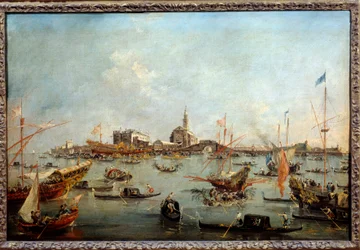 Le Doge sur le Bucentaure à San Nicolo à Venise le jour de l