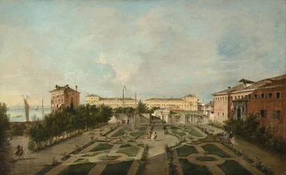 Le Jardin du Palazzo Contarini dal Zaffo, vers 1770