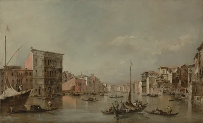 Le Grand Canal à Venise avec le Palazzo Bembo, c.1768