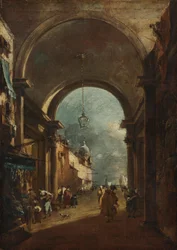 Vue à travers une porte