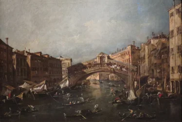 Vue du Rialto, Venise, depuis le Grand Canal