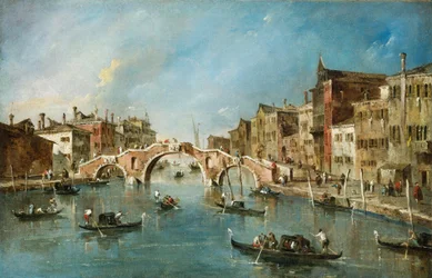 Vue sur le canal de Cannaregio, Venise, vers 1775-1780 (huile sur toile)