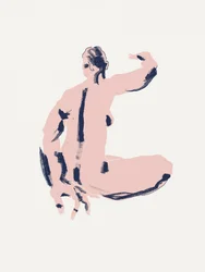 Figure nue accroupie