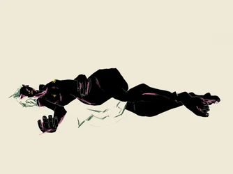 Femme minimaliste au repos