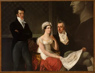 Portrait de la famille Cicognara, avec le buste d