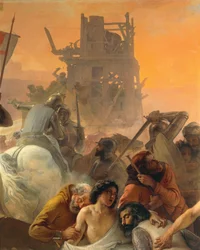 La soif des premiers croisés à Jérusalem (détail)