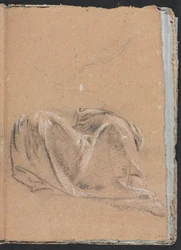 Carnet de croquis de Vérone : Étude de draperie (page 35)