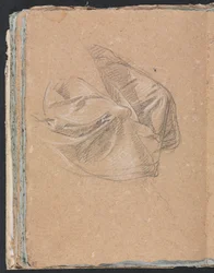 Carnet de croquis de Vérone : étude de draperie (page 50)