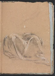 Carnet de croquis de Vérone : Étude de draperie page 35, 1760