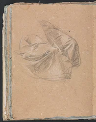 Carnet de croquis de Vérone : Étude de draperie page 50