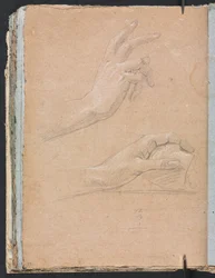 Carnet de croquis de Vérone : Mains page 92, 1760