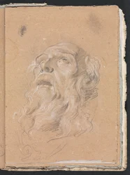 Carnet de croquis de Vérone : Tête masculine (page 89)