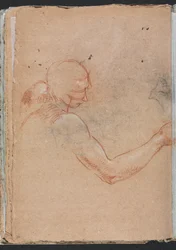 Carnet de croquis de Vérone : Nu avec tête et bras droit (page 36)