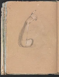 Carnet de croquis de Vérone : bras droit et main page 66, 1760