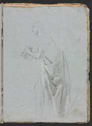Carnet de croquis de Vérone : Homme debout avec draperie page 19