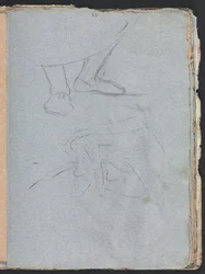 Carnet de croquis de Vérone : Étude de pieds (page 53)