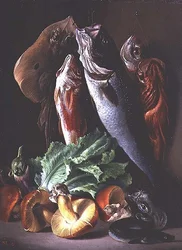 Nature morte avec poisson