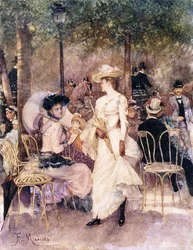 Figures dans un parc