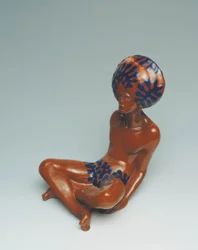 Figurine assise indienne 