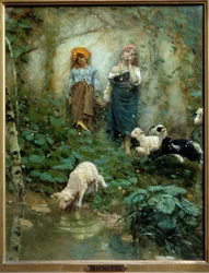 Deux petits bergers