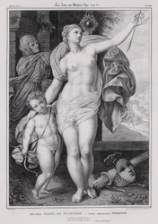 Peinture allégorique de Diane de Poitiers, maîtresse du roi Henri II de France