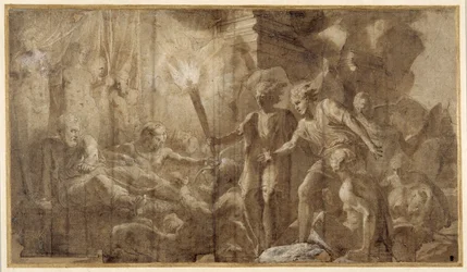 Hercule allongé à côté d