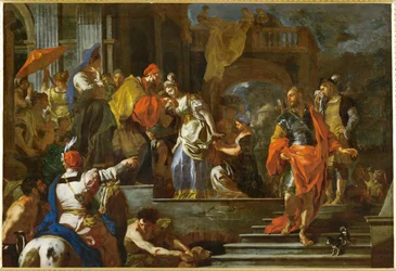 Le départ de Rebecca (peinture sur toile)