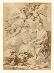 Vénus recevant de Vulcain les armes d