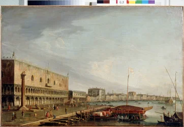 Vue de la place Saint Marc avec le palais des doges à Venise