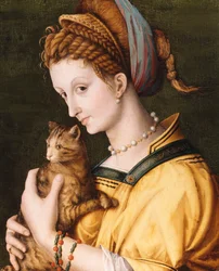 Dame avec un chat, c.1525-30