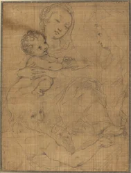 Mariage mystique de Sainte Catherine avec Saint Jérôme