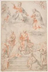 Saint Ansano baptisant les Siennois, c.1593