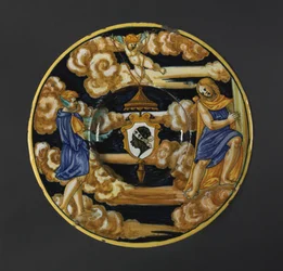 Assiette avec les armoiries de la famille Pucci, 1532