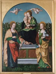 Madone et Enfant, Sainte Agathe et Sainte Agnès