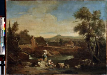 Paysage avec une rivière