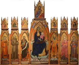 Madone et Enfant. Christ et Saints
