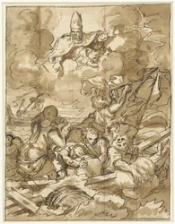 Saint Nicolas calme la tempête en mer