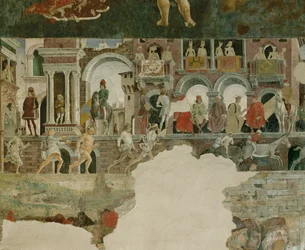 Salle des Mois : Avril (fresque)