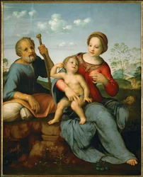 Sainte famille (bois de peuplier)