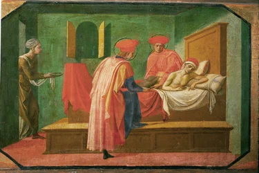 St. Cosmas et St. Damian soignant un malade ...