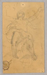 Étude de figure pour une fresque