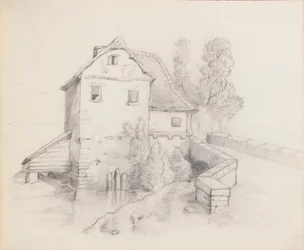 Maison de moulin près d