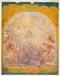 Croquis pour la peinture dans le chœur de St. Bartholomew, New York City