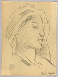 Esquisse de tête de femme